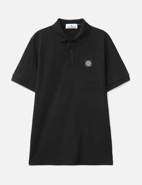 스톤 아일랜드 Slim-fit Short-sleeve Polo Shirt With Compass Patch