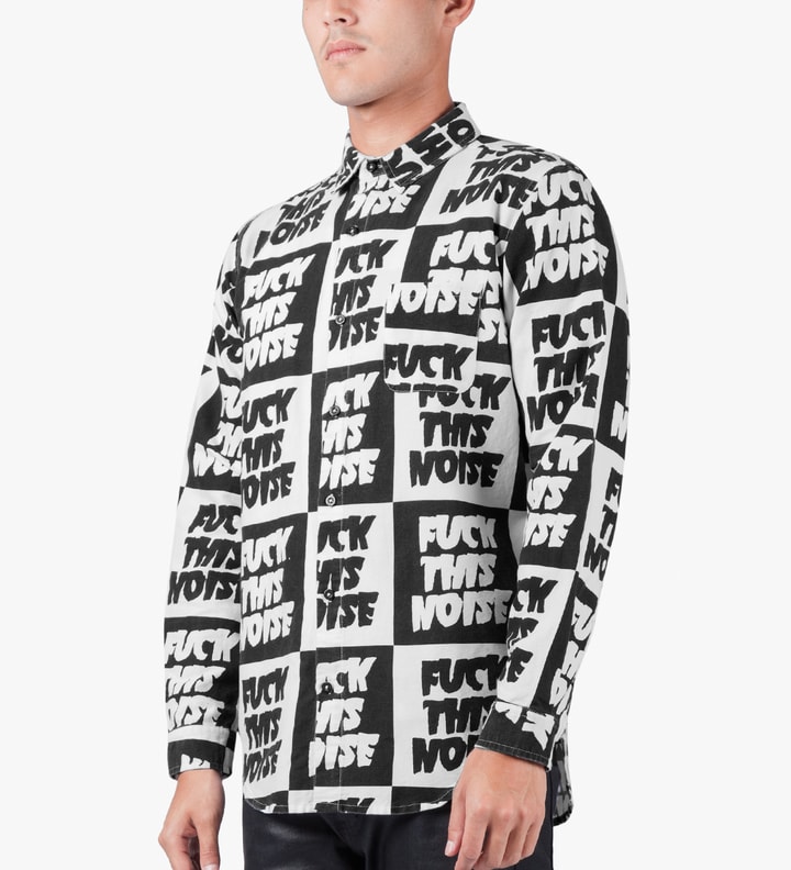 Black/White Fuck This Noise L/S Shirt Placeholder Image