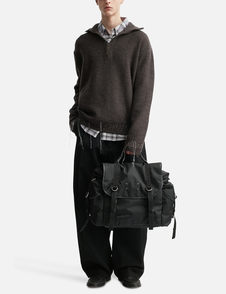 Maison Margiela Wool Quarter-Zip Sweater