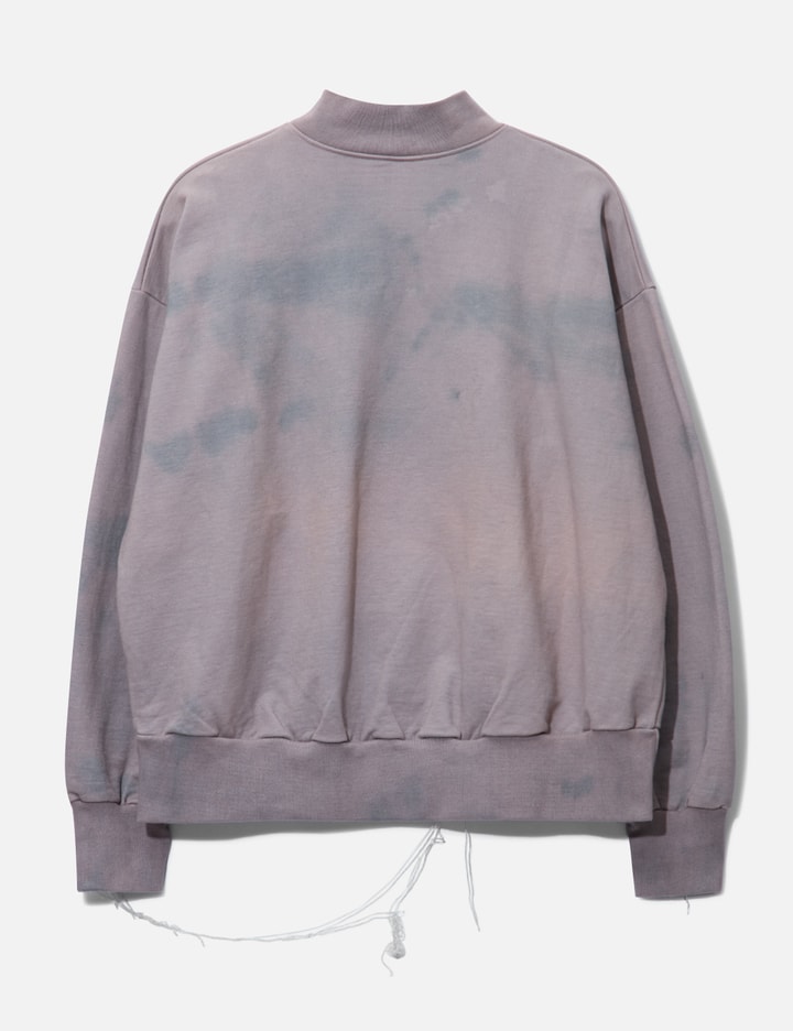 Shop Val Kristopher Val. Kristopher Frayed Panel Sweater In Purple
