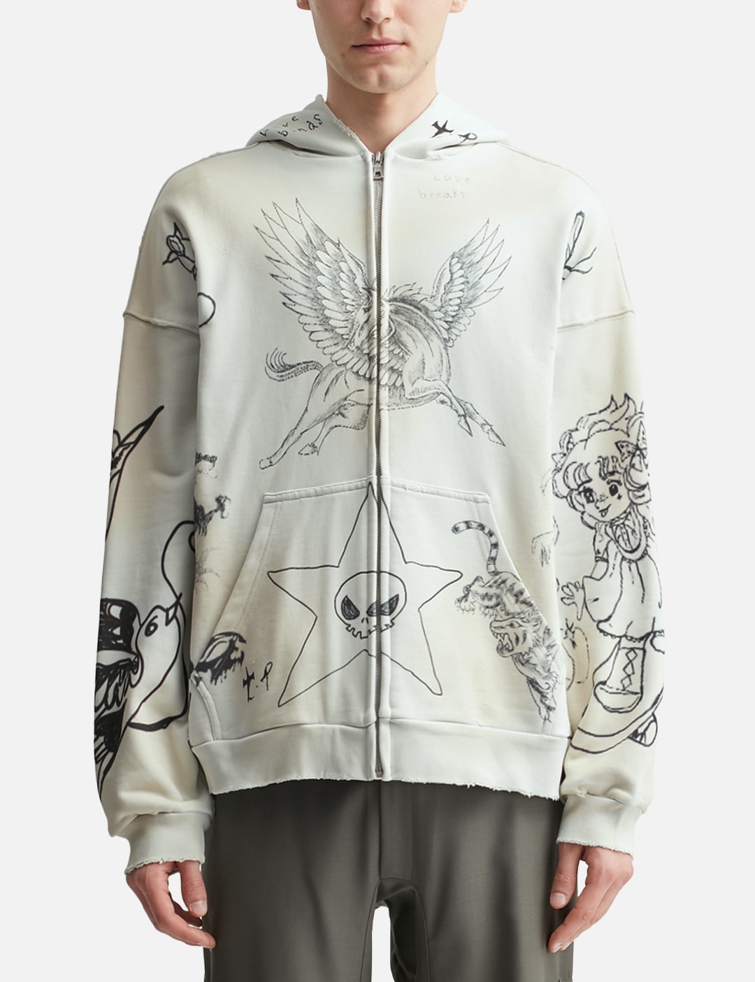 Skin Hoodie Gray view 11