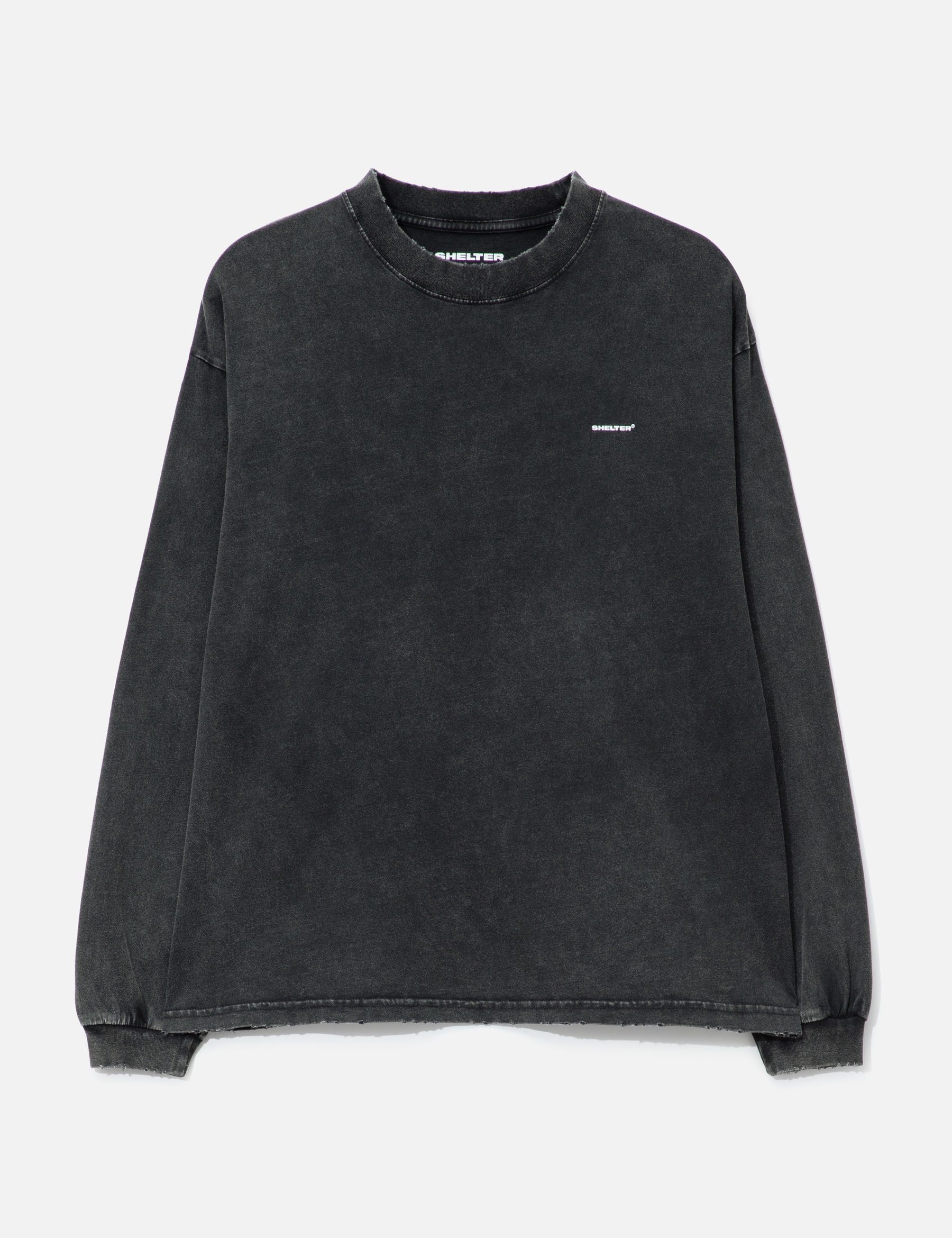 "Logo" Washed Long Sleeve Tee view 16