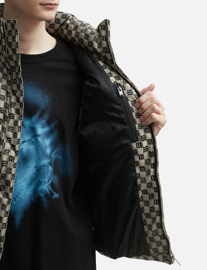 JACQUARD CANVAS MONOGRAM PUFFER VEST Placeholder Image