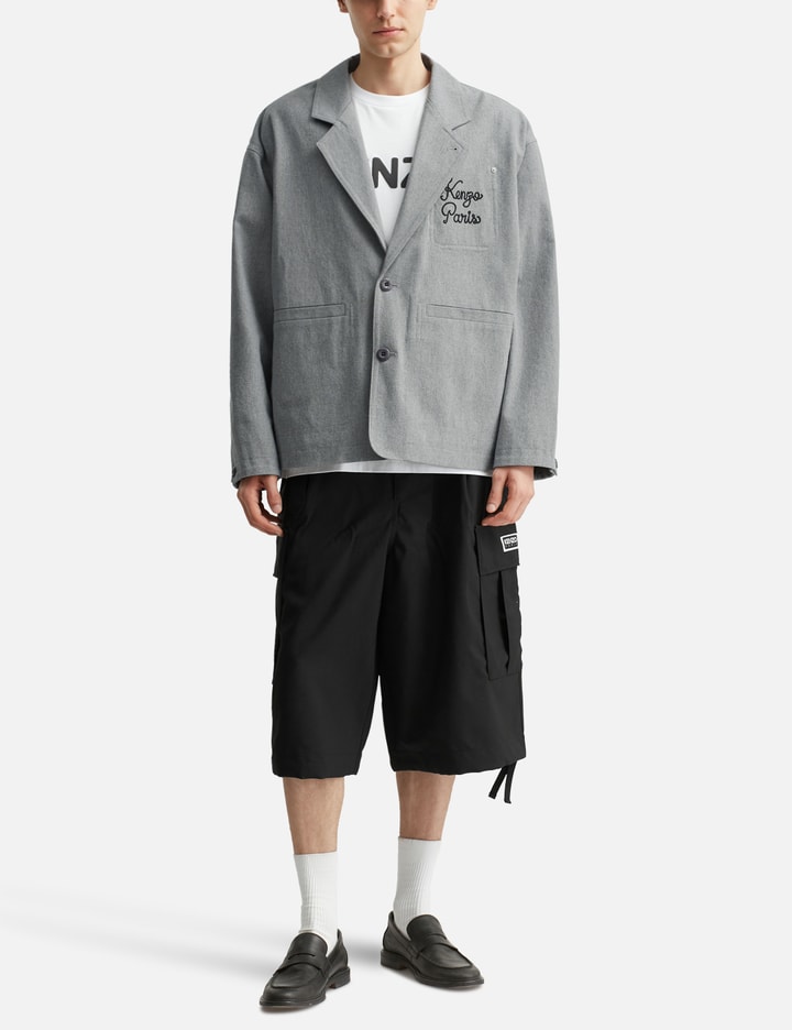 'Kenzo Paris Chainstitch' Embroidered Workwear Jacket Placeholder Image
