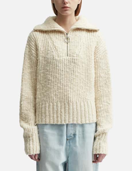 Ami BRUSHED TEXTURED SWEATER