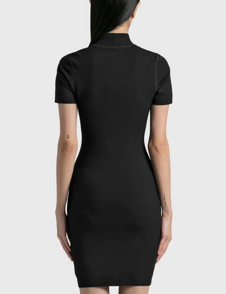 t by alexander wang fitted tee dress $795 ALEXANDER WANG Black S Print Micro Pleated Fitted Spray-Print T-Shirt Dress