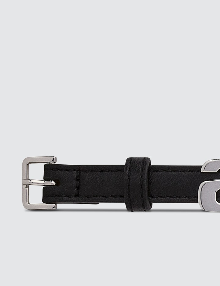 Metal Logo Leather Belt Placeholder Image