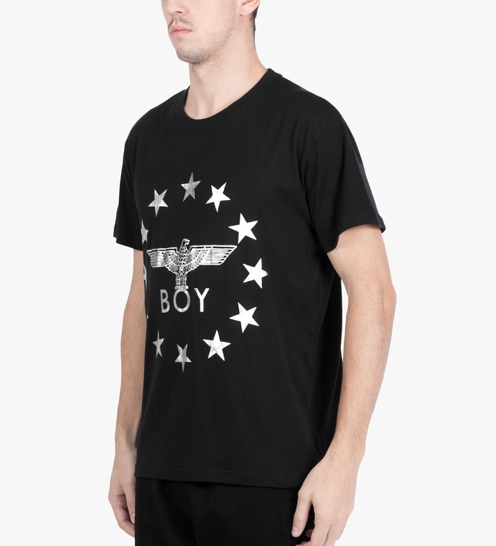 Black/White Boy Globe Star T-Shirt Placeholder Image