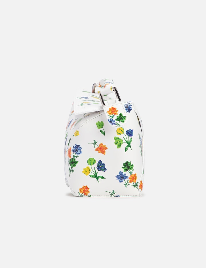 Shop Loewe Small Flower Puzzle Edge Bag In White