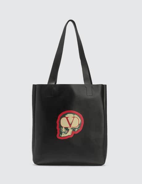 Valentino - Valentino Garavani X Undercover Skull Logo Leather