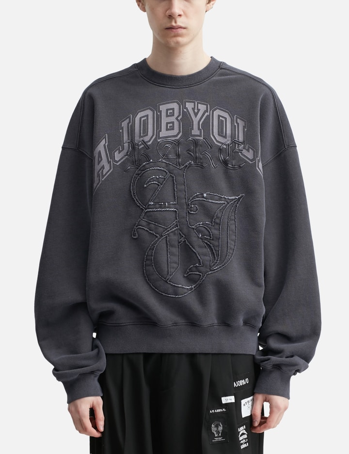 AJOBYAJO Rare University Washed Sweatshirt