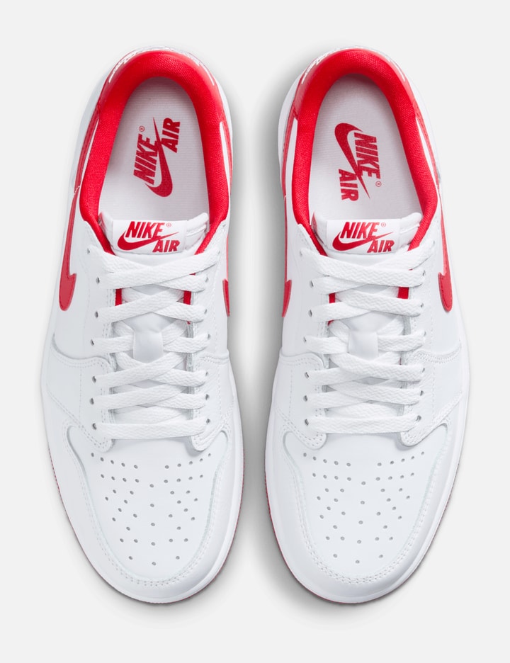 Air Jordan 1 Low OG White/Red Men's Shoes