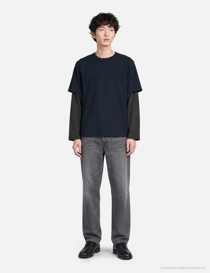 COOR Layered Mix Cut Long Sleeve T-Shirt