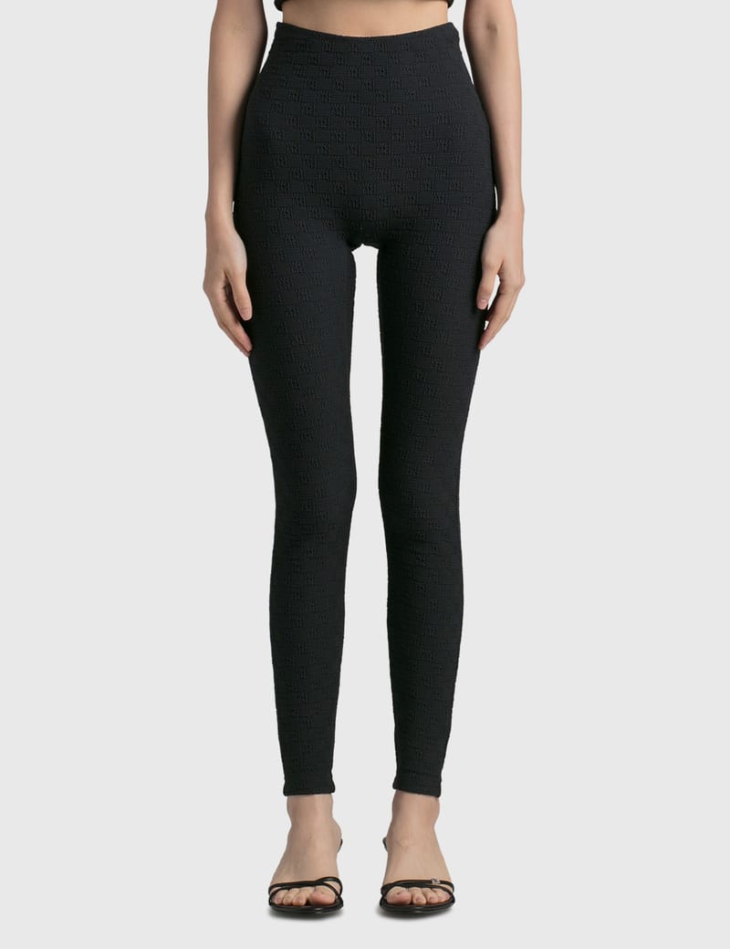 Black Leggings with logo Alexander Wang - IetpShops Norway - with the  matching pants for a high-trend set