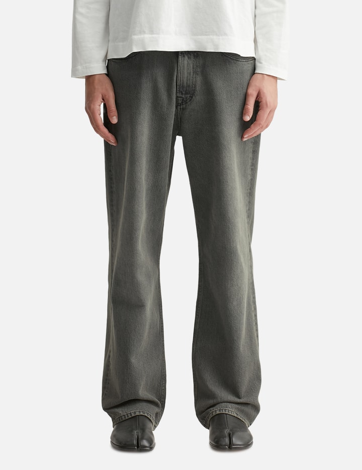 Our Legacy Third Cut Faded Straight Jeans In Gray