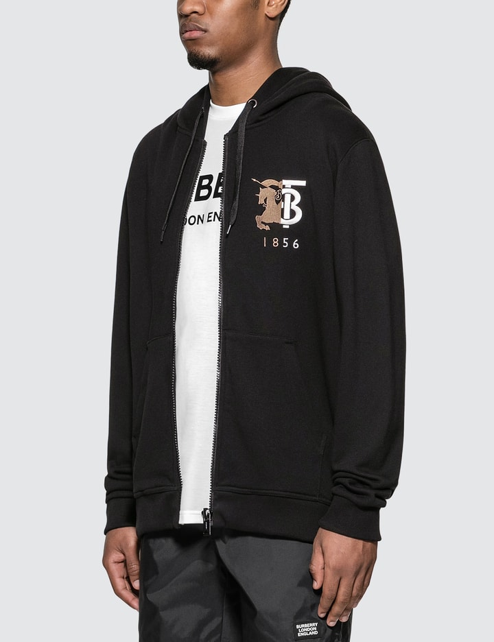 Contrast Logo Graphic Cotton Hooded Jacket Placeholder Image