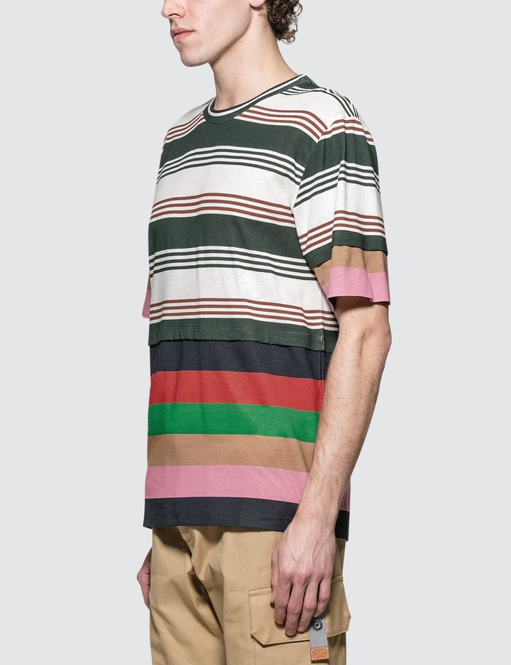 Double Layer Stripe S/S T-Shirt Placeholder Image