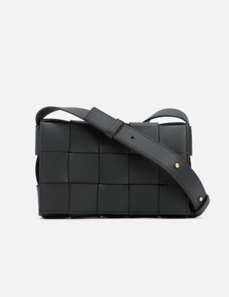 Bottega Veneta - Men - Cassette Mini Intrecciato Leather Messenger Bag Black