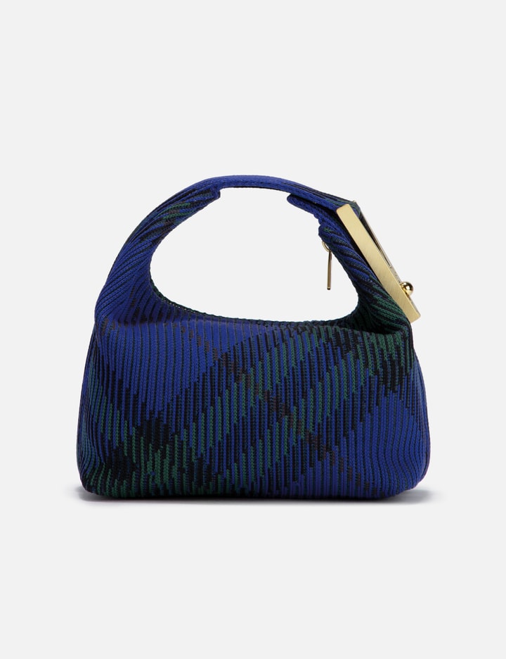 Shop Burberry Mini Peg Duffle Bag In Blue