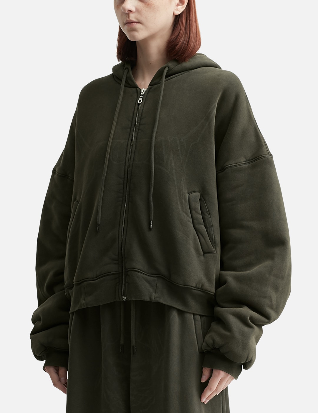 Washed Out Zip Up Hoodie view 14