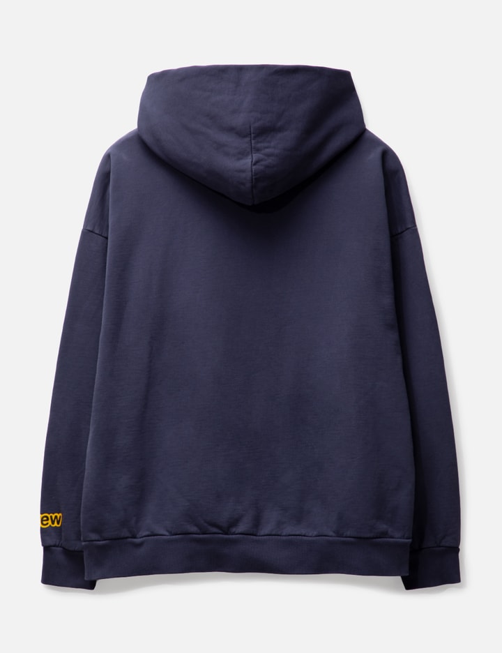 Shop Drew House Front Logo Print Hoodie In Blue