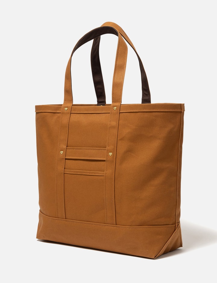 Human Made Large Duck Canvas Tote In Brown