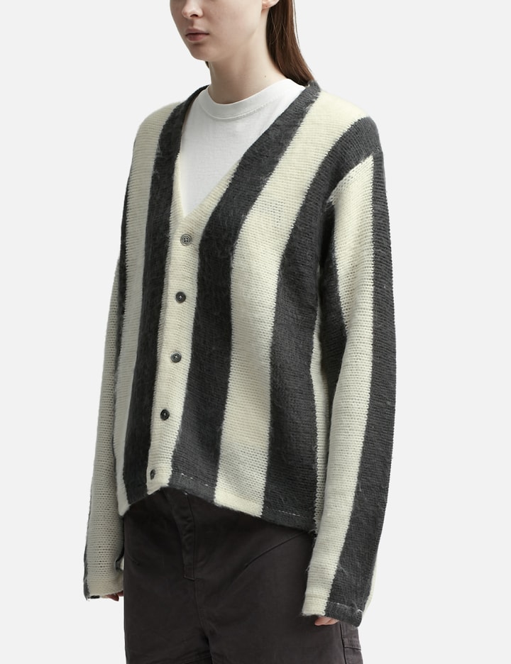 Stripe Brushed Cardigan Placeholder Image