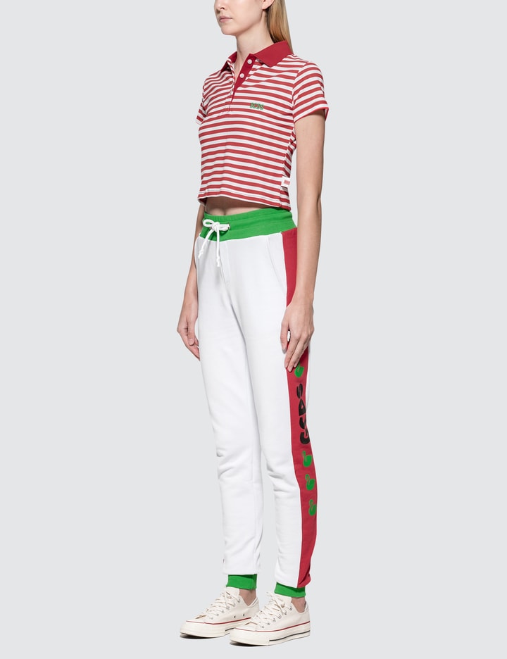 Stripe Crop Polo Placeholder Image