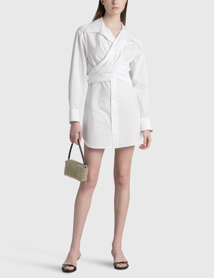 T By Alexander Wang - Cross Drape Shirt Dress | HBX T By Alexander Wang - Cross Drape Shirt Dress | HBX