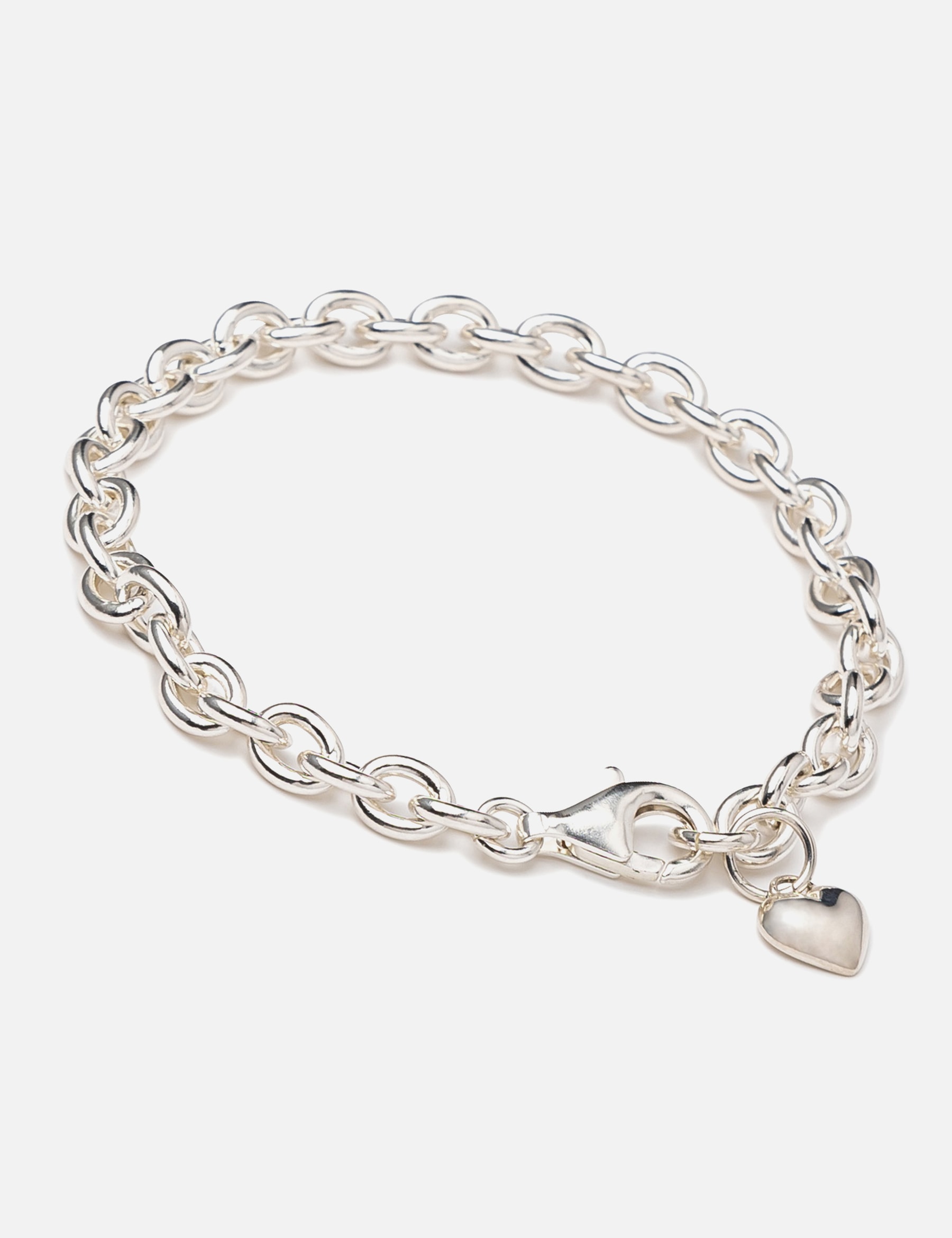 Heart Silver Bracelet view 8