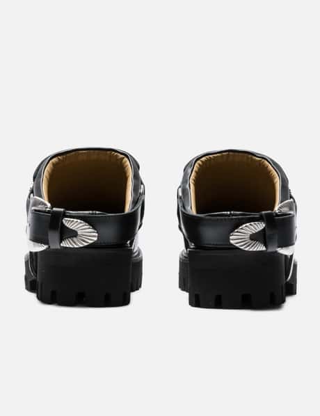 Black Leather Mules view 9