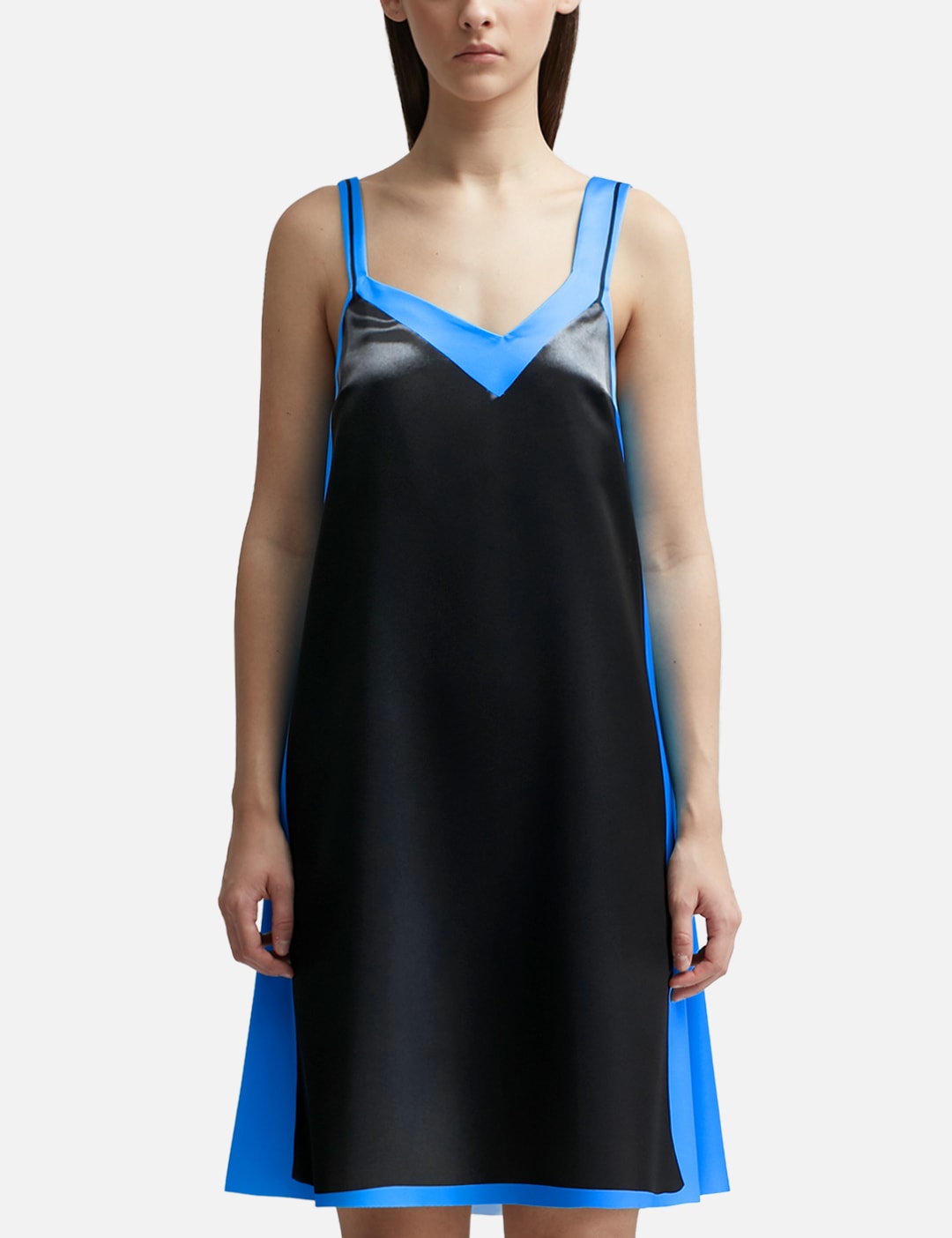 Strappy Dress In Technical Satin