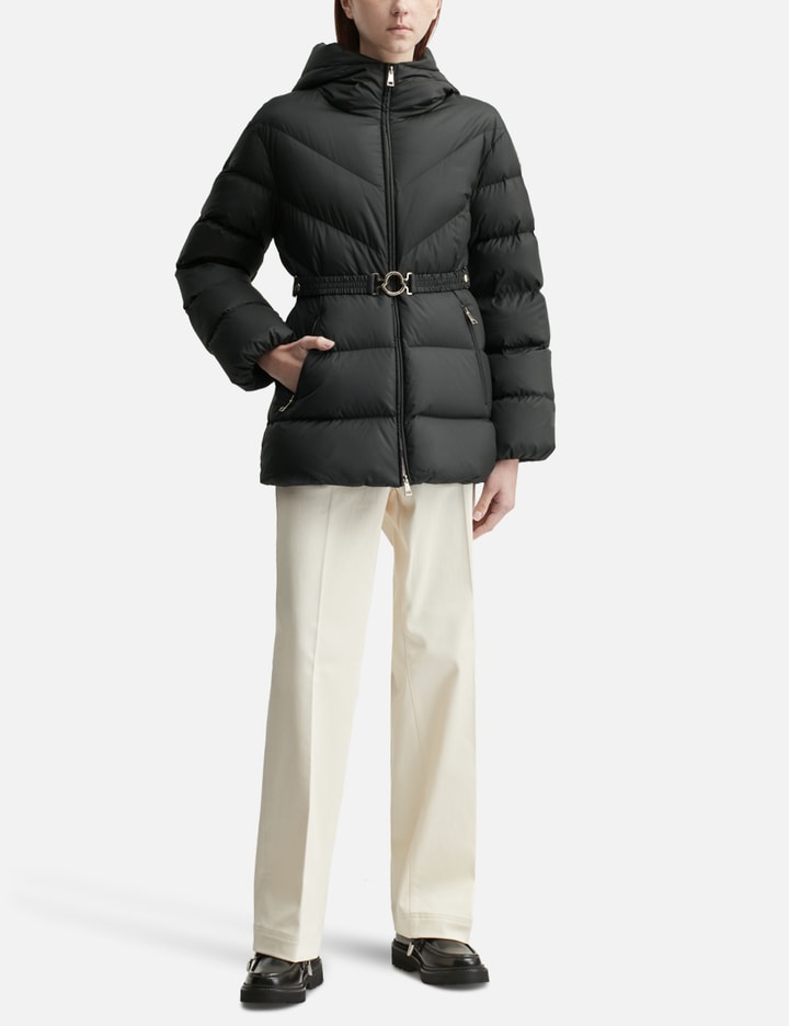 Brosse Diagonal-Quilted Hooded Short Down Jacket Placeholder Image