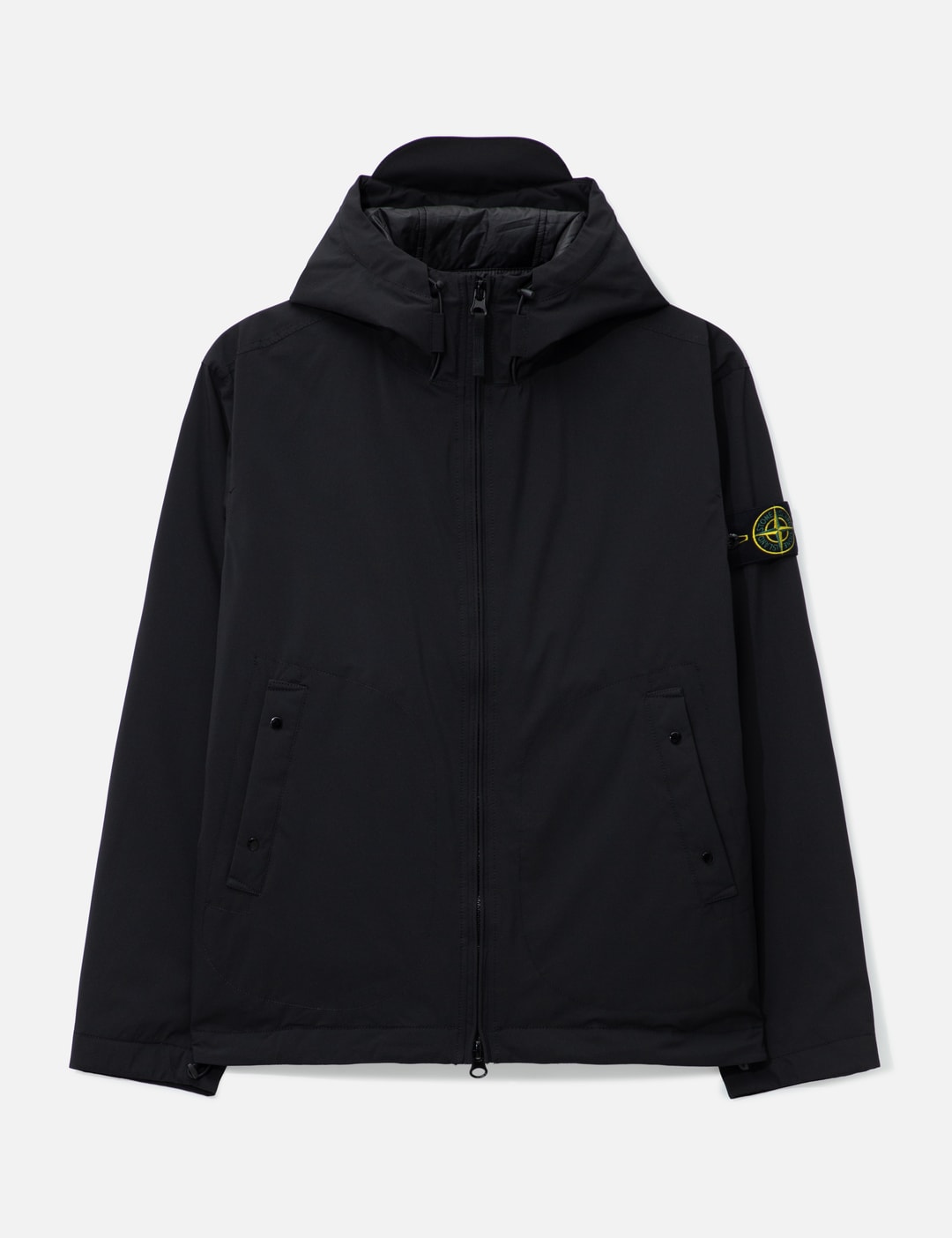 Stone Island Nylon Pocket Fleece Hoodie HBX