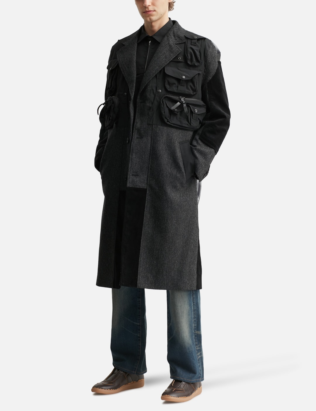 X Filson Patchwork Long Coat view 16