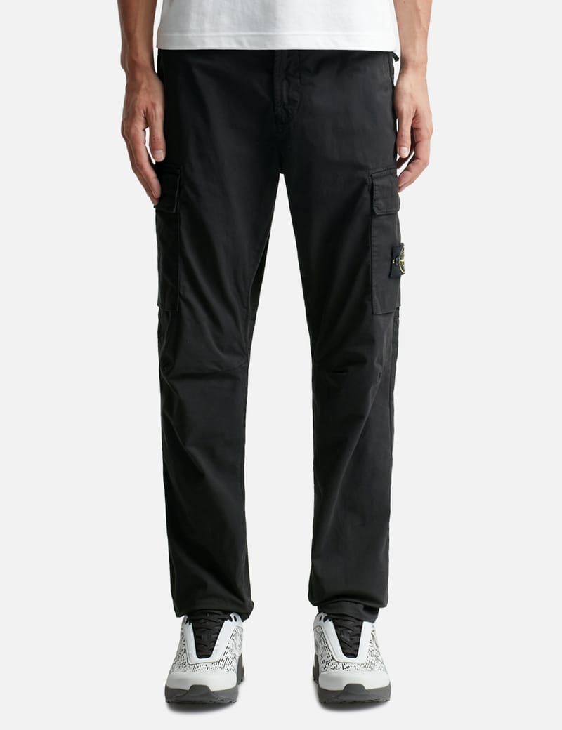 STONE ISLAND Tapered Cotton-Blend Cargo Trousers for Men | MR PORTER