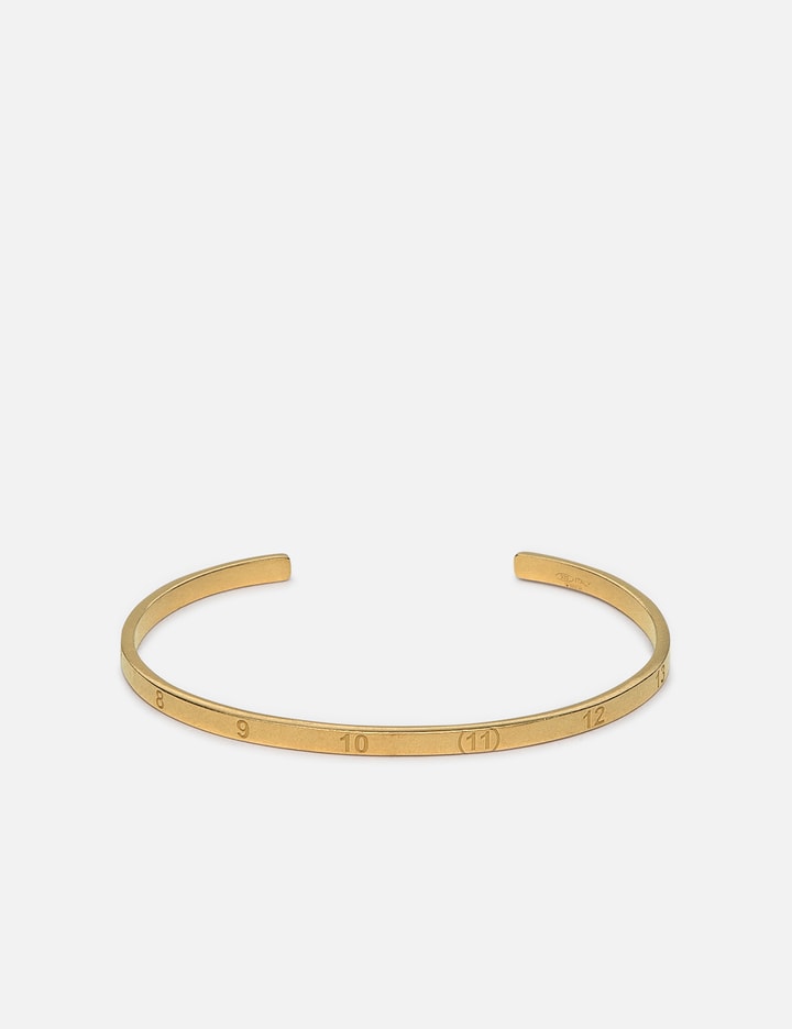 Maison Margiela Slim Cuff Bracelet In Gold