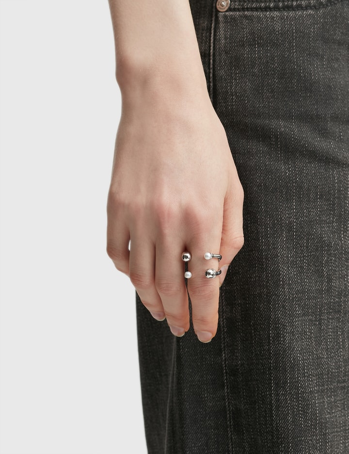 Cold White And Silver Quadruple Open Ring Placeholder Image