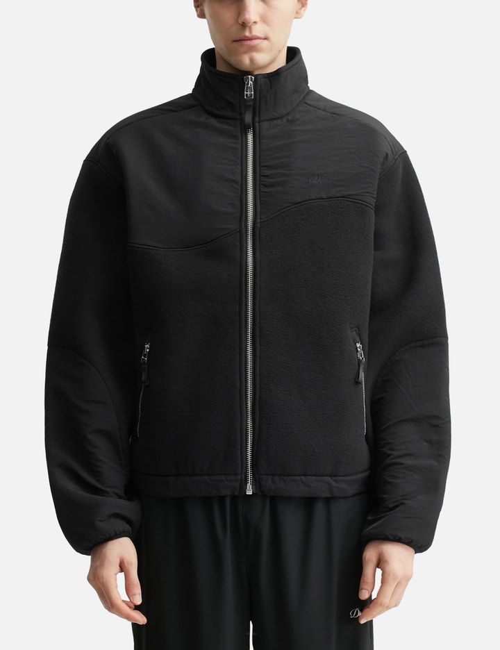 Dime Heavyweight Fleece Jacket In Black