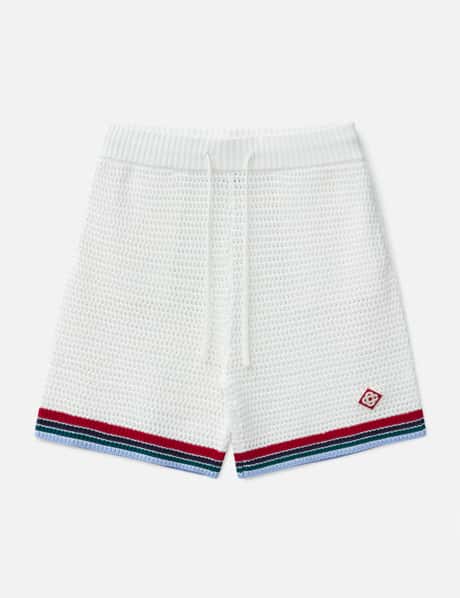 Casablanca Sporty Crochet Shorts