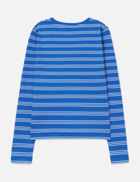 Long-Sleeve Top With Stripes view 8