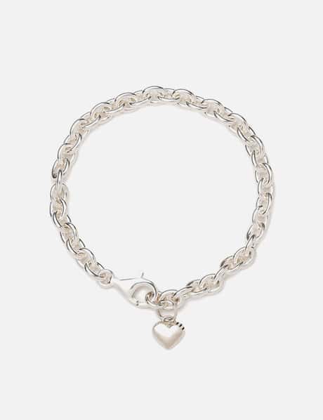 Human Made Heart Silver Bracelet