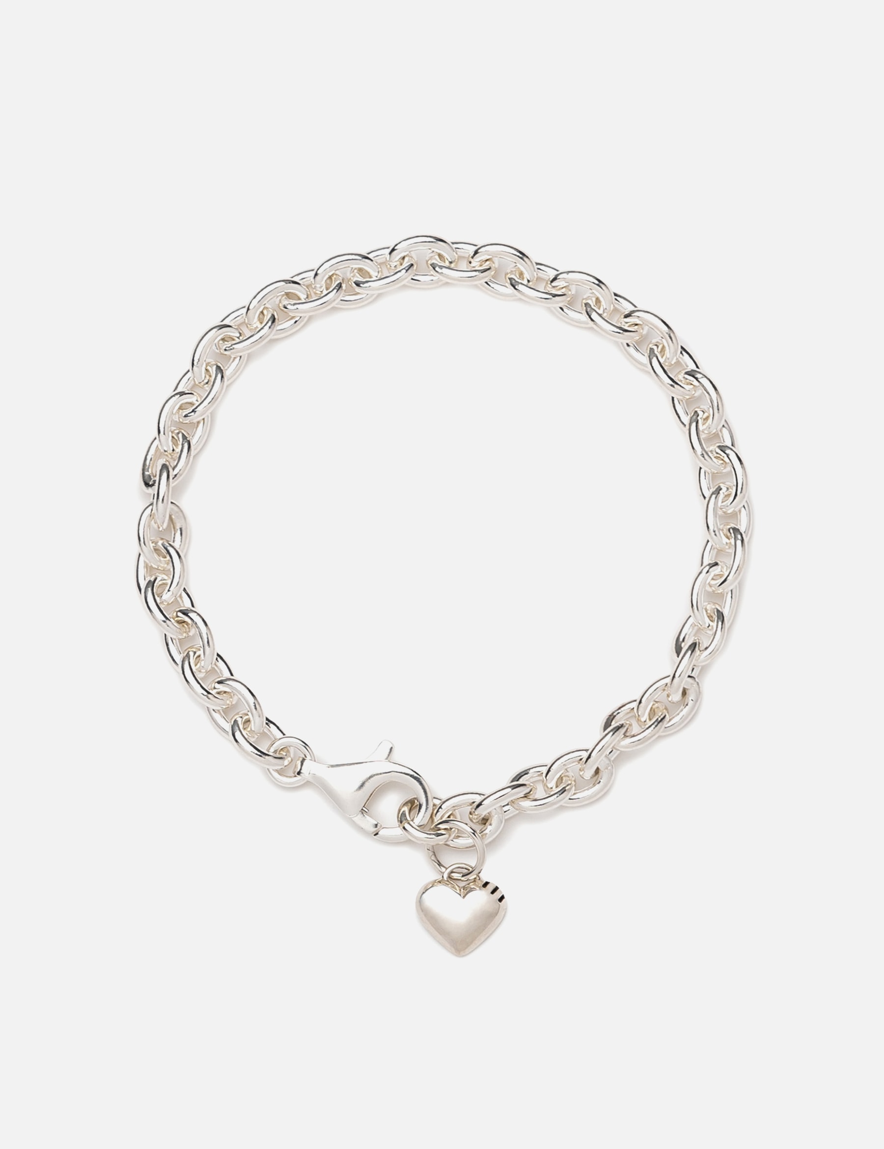 Heart Silver Bracelet view 7