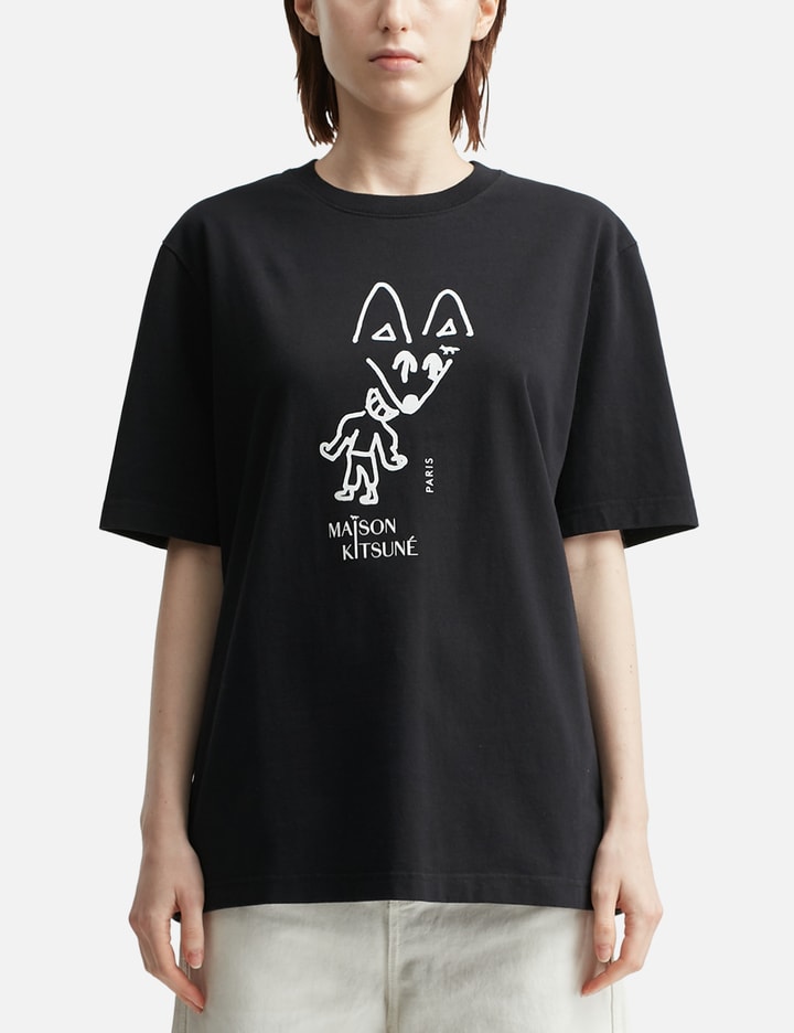 Maison Kitsuné Party Fox Comfort T-shirt In Multi