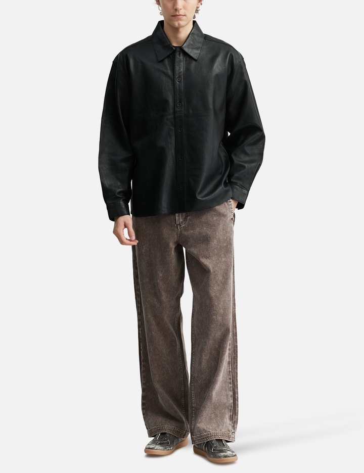 Beach Brains Float Overshirt In Black