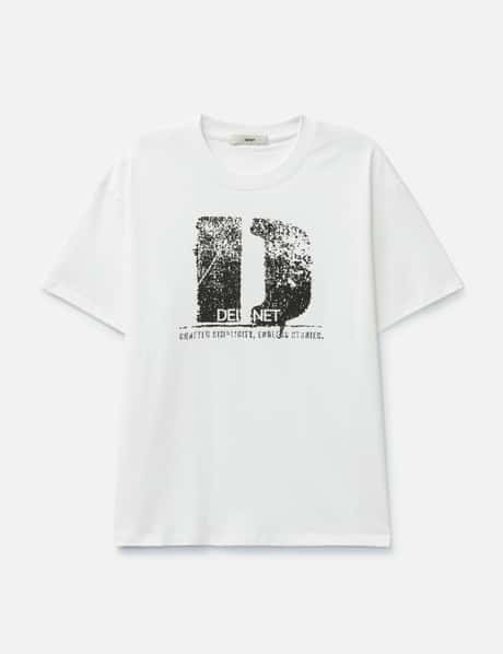 DEINET D Accent Crack Logo T-Shirts White