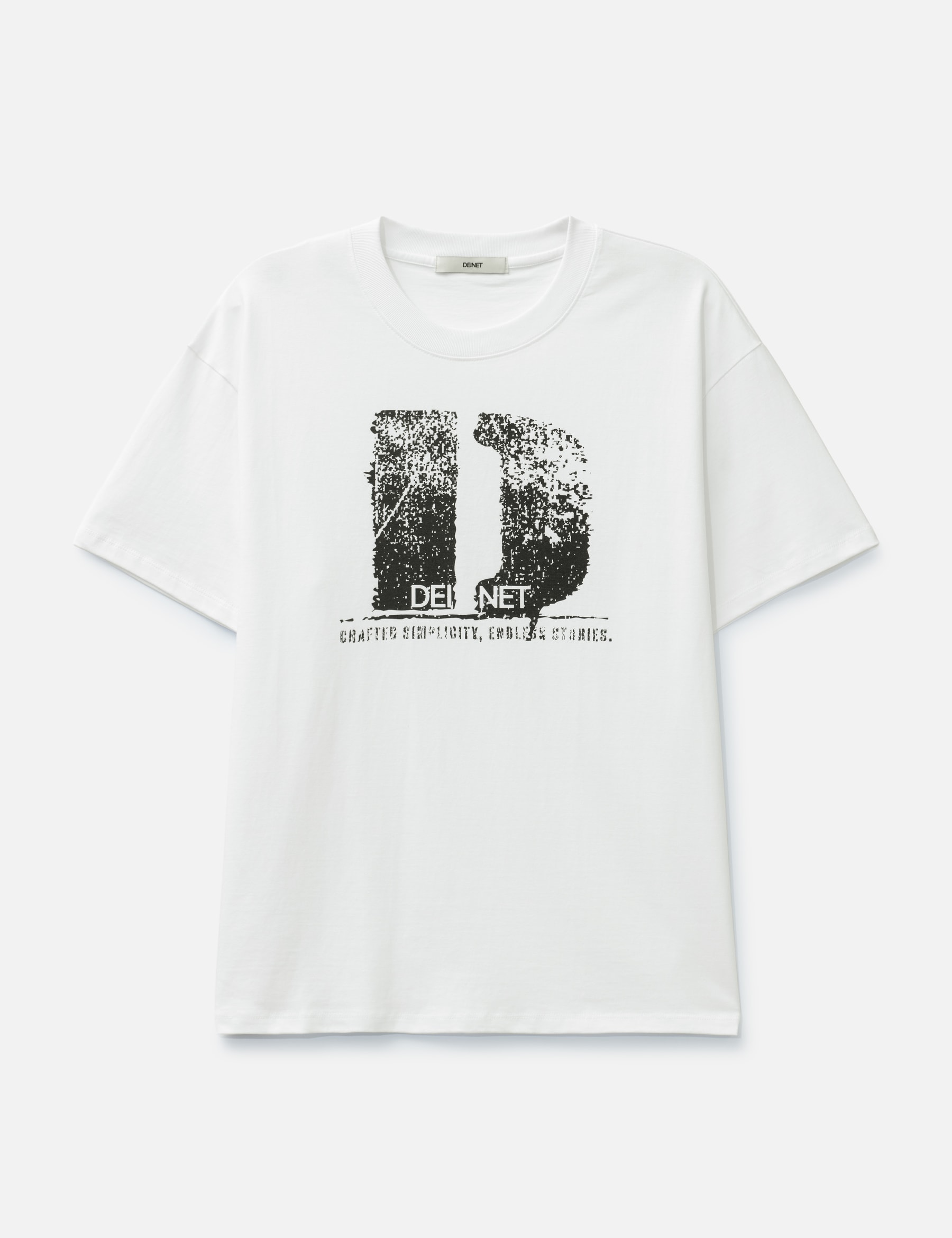 D Accent Crack Logo T-Shirts White view 16