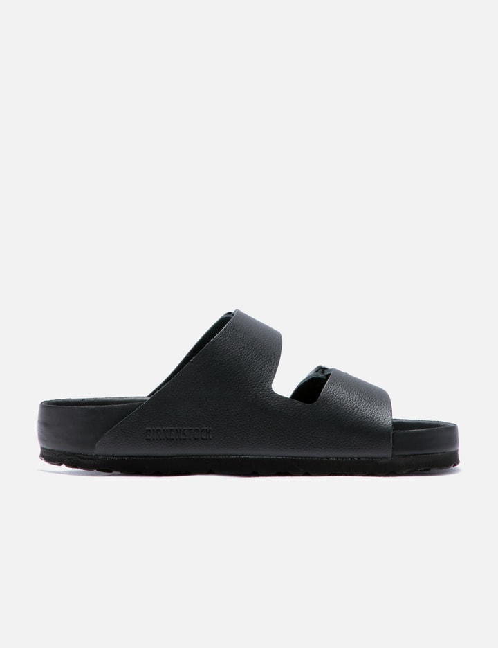 Birkenstock Women's Arizona Exquisite Double-strap Flat Leather Sandals In Black