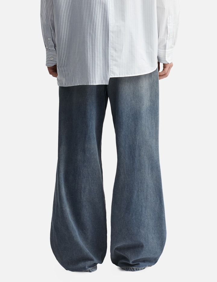 Ripped Knees Denim Jeans Placeholder Image