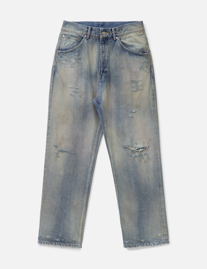 P/Damage Denim Straight 5p Pants Placeholder Image